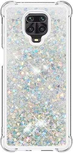 Vista 59 de Funda de silicona transparente con purpurina para Xiaomi Redmi A1 Bling Liquid Clear Star Heart Silicone Bumper a prueba de golpes, funda Azul