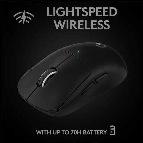 Vista 4 de Logitech G PRO X Superlight - Mouse inalámbrico para juegos, color negro