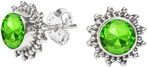 Vista 3 de Aretes tipo dormilona hechos a mano de plata de ley 925 para mujeres y niñas, regalos de Navidad