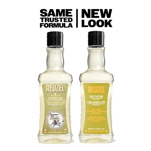 Vista 10 de Reuzel Champú 3 en 1 de árbol de té, limpia el cabello y el cuerpo, 11.83 onzas