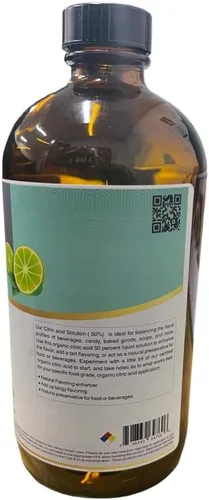 Vista 3 de Solución de ácido cítrico al 50% 16OZ