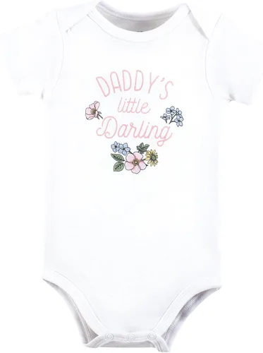 Vista 403 de Hudson Baby baby-girls Cotton Bodysuits 3-pack