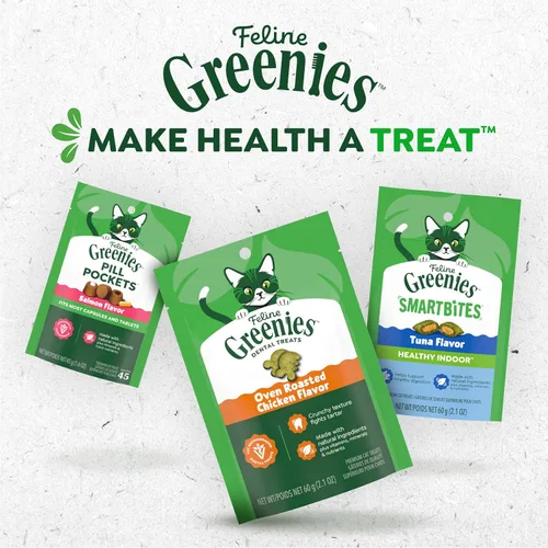 Vista 9 de Greenies Feline Smartbites - Golosinas para gatitos, sabor a pollo, 2.1