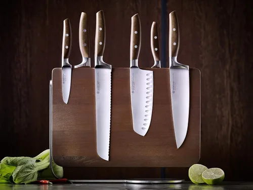 Vista 6 de Wusthof Epicure - Cuchillo para rebanar, 4 1/2 pulgadas, marrón, acero inoxidable