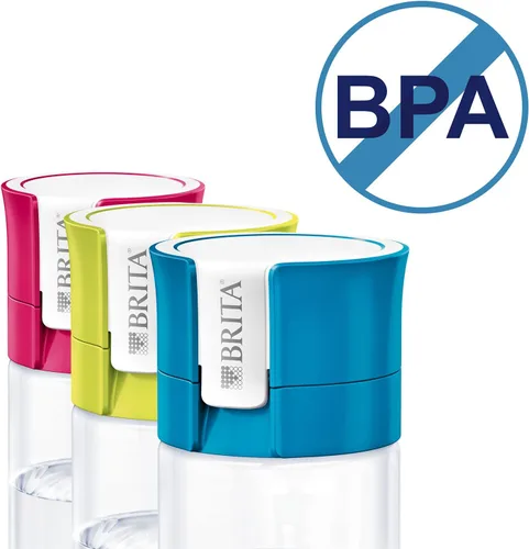 Vista 7 de BRITA Fill and Go Vital - Botella de filtro de agua, color rosa, paquete de 1