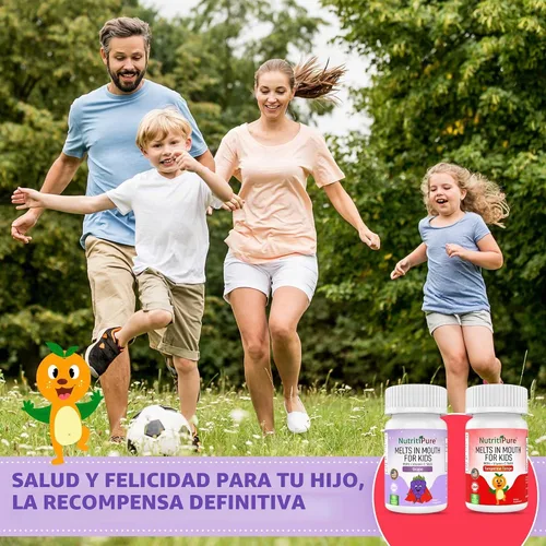 Vista 5 de Hierro masticable para niños y niños pequeños 9 mg con vitamina