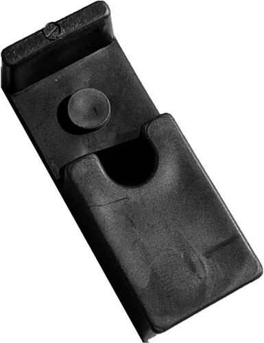 Vista 4 de Guía de parachoques para puerta de ducha, color negro, equipado con 2 tornillos, paquete de 2
