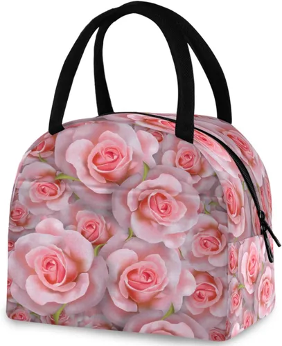Vista 26 de Bolsa de almuerzo reutilizable para mujer africana con bolsillo frontal con cierre de cremallera aislada, bolsa térmica para el trabajo, picnic