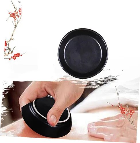 Vista 8 de 2 unids bandeja de masaje Jade Cerámica Herramientas Guasha Plato para Masajeador facial Herramientas de masaje facial Espátula Raspador Gua Sha