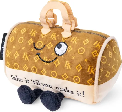 Vista 16 de Punchkins Peluche de maní – Peluche divertido con texto en inglés «I'm Allergic to Deez», regalo para los amantes del humor, bonito juguete