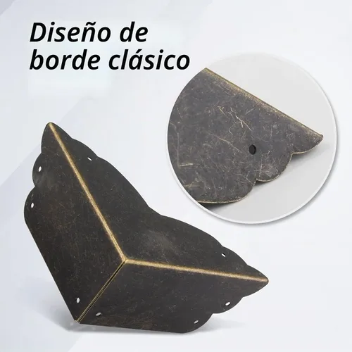 Vista 8 de BokWin 4 protectores de esquina de metal para muebles, 2.76 x 2.76 x 1.18