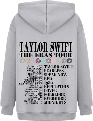 Vista 4 de Conjunto de sudadera con capucha para mujer, conjuntos de 2 piezas de concierto de 1989, tops y pantalones