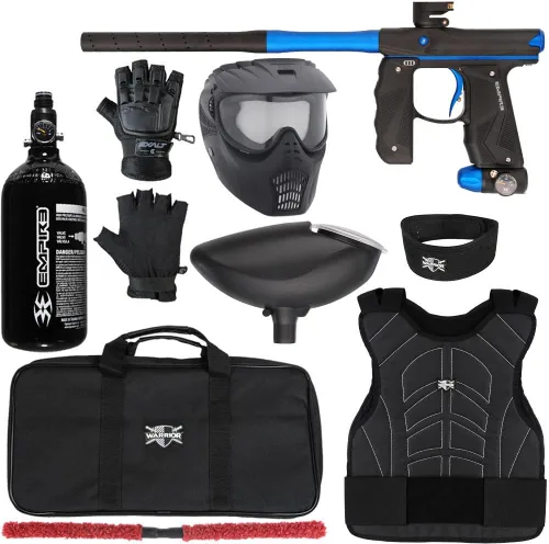 Vista 10 de Action Village Empire Mini GS TP Nivel 1 Kit de pistola de paintball protector