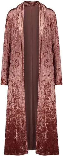 Vista 5 de Cárdigan largo de terciopelo para mujer, ropa de abrigo vintage, chaqueta de manga larga