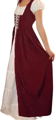 Vista 3 de Abaowedding Renaissance Dress Women Medieval Dress Medieval Costumes Women