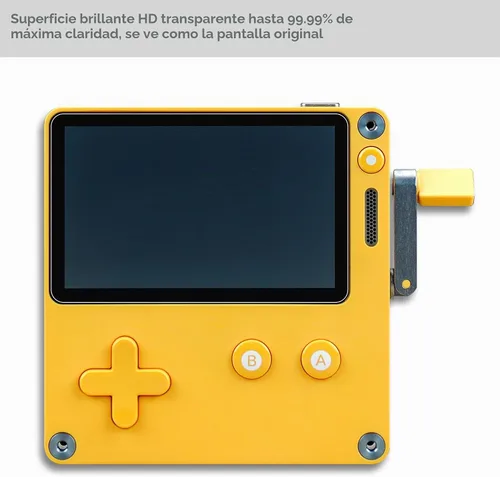 Vista 4 de [Paquete de 2] Protector de pantalla de vidrio templado diseñado para consola de videojuegos Panic Playdate Handhold de 2.7 pulgadas, pantalla