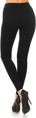 Vista 2 de Leggings Depot - Leggings de algodón para mujer, de alta calidad, ultra suaves, colores sólidos, Leggings, L