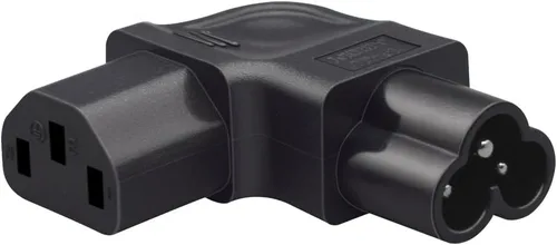 Vista 7 de Adaptador C6 a C13 Compatible con laptops, impresoras, monitores Convertidor de corriente CA de 10 A 250 V