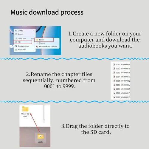Vista 7 de Reproductor MP3 simple con botones grandes y fácil operación, reproductor de música ideal para ancianos, personas con discapacidad auditiva