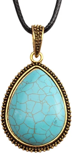 Vista 13 de Collares de cuentas de colores para mujer, collar de perlas turquesas, collar de cuentas de playa de verano, collares bohemios para mujer