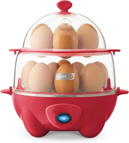 Vista 11 de Dash Deluxe Hervidor de Huevos - Hervidor, Escalfador y Vaporizador - Incluye Guía de Medidas y Recetas - Apto para Lavavajillas - Capacidad para 12