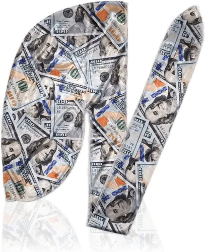 Vista 59 de Art Silky Durag con colas largas y anchas, durags de tela de seda suave satinada para mayor comodidad y compresión