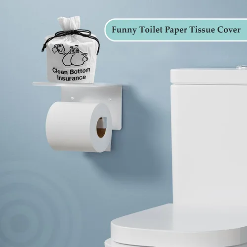 Vista 8 de Funda para rollo de papel higiénico – 9 x 5.5 pulgadas reutilizable de algodón con cierre de cordón, bolsa decorativa de papel higiénico de baño