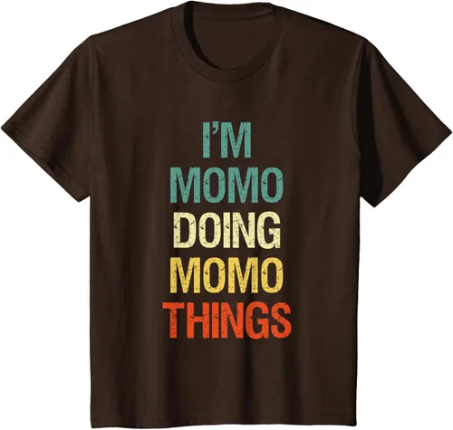 Vista 50 de I'M Momo Doing Momo Things - Camiseta de regalo con nombre personalizado, Negro, S