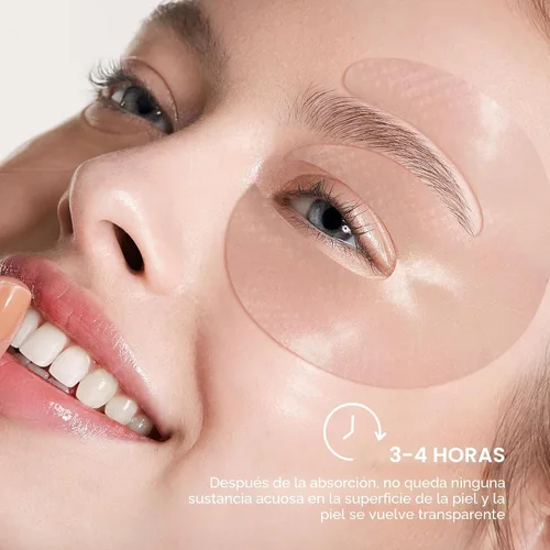 Vista 4 de Novoy - 7 pares de parches de ojos profundos de bio-colágeno – 6 en 1 retinol durante la noche parches para ojeras, hinchazón y arrugas 2%