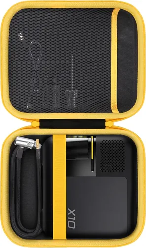 Vista 8 de Estuche de viaje rígido de Aenllosi compatible con inflador de neumáticos portátil Fanttik X8, organizador de compresor de aire para tubo de aire