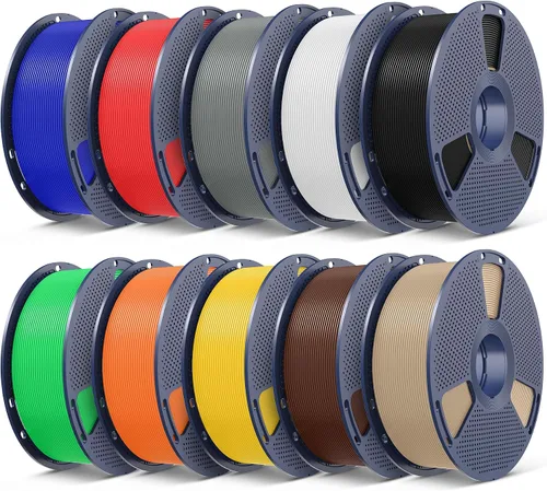 Vista 19 de SUNLU - Filamento PLA Plus para impresora 3D, 1.75 mm, bobina de 1 kg (2.2 lb), enrollado de forma ordenada, precisión dimensional ±0.02 mm