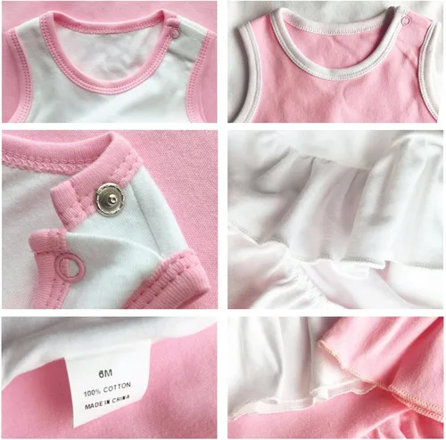 Vista 4 de iDzn Tater Tot - Vestidos divertidos para bebés y niñas, vestido de princesa de 0 a 24 meses, ropa de 100% algodón