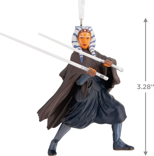 Vista 4 de Hallmark Star Wars: Ahsoka Ahsoka Tano Adorno de Navidad