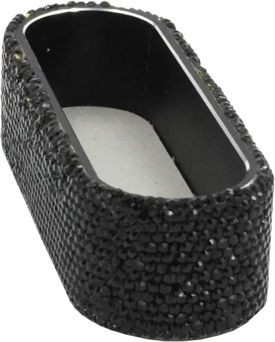 Vista 5 de Bling - Tarjetero de cristal de lujo para escritorio, pantalla de tarjetas de visita con diamantes de imitación, soporte para tarjetas de visita