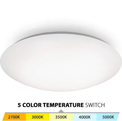 Vista 4 de WAC Lighting, Glo Energy Star LED de 16 pulgadas, montaje empotrado, 5-CCT seleccionable, 2700K-3000K-3500K-4000K-5000K en blanco
