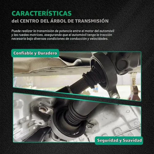 Vista 3 de SCITOO Cojinete de soporte central del eje de transmisión trasero apto para Porsche Cayenne 2003-2006 2008-2010, para Volkswagen Touareg 2004-2010