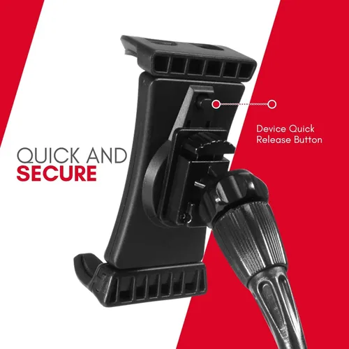 Vista 7 de Macally Soporte para tablet para automóvil, diseño resistente y ajustable, soporte para tableta para portavasos de automóvil, compatible con iPad