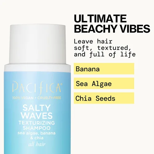 Vista 2 de Pacifica Salty Waves - Champú texturizante, textura playera, aspecto desordenado, estilos de cabello, cuidado hidratante del cabello con vitamina B