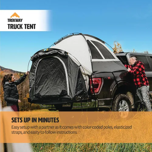 Vista 6 de Offroading - Tienda de campaña para caja de camioneta, longitud de 6.5 pies de caja