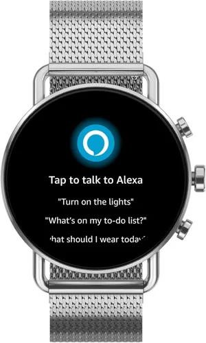 Vista 6 de Skagen Reloj inteligente con pantalla táctil Gen 6 con Alexa integrado altavoz frecuencia cardíaca oxígeno en sangre GPS pagos sin contacto