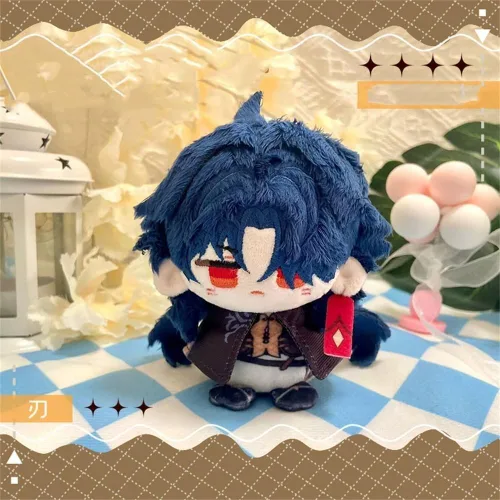 Vista 2 de KILA MILA Anime Kafka Bailu Blade Dan Heng Jing Yuan Muñeca de peluche Kawaii, mercancía suave, adorable muñeco de felpa, colgante, regalos (Blade-a)