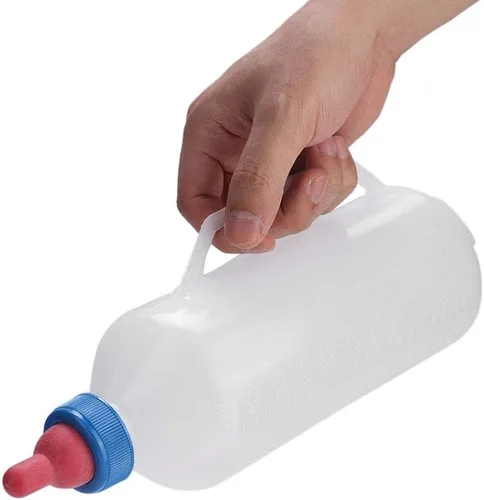 Vista 10 de Alimentador de botellas de cordero Botella de cordero huérfano 28 × 11 × 8 1 l Botella de leche de cordero Bebé Cabra Alimentador de leche