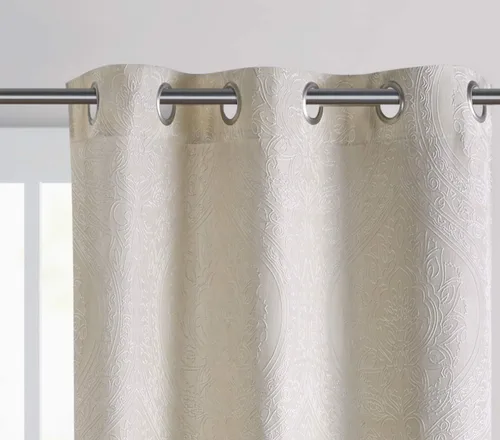 Vista 3 de Tahari Home Colección Carden Juego de cortinas modernas y elegantes, cortinas decorativas con ojales, 38 x 84 pulgadas, gris pardo
