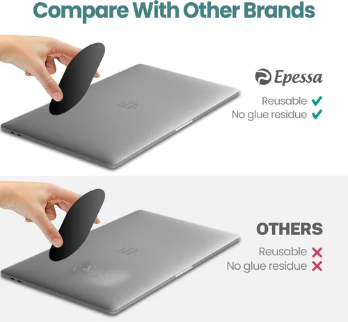 Vista 5 de Epessa Soporte para bolígrafo adhesivo verde para cuaderno y funda universal para mouse