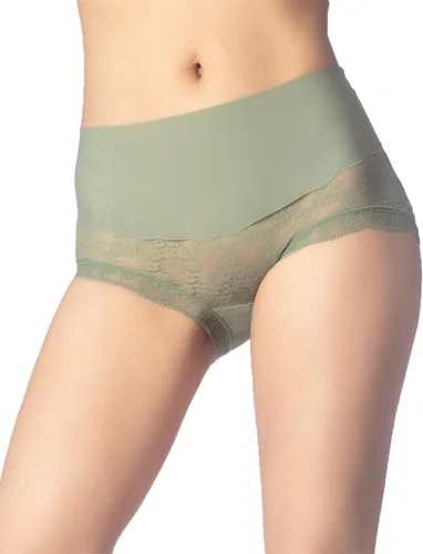 Vista 2 de iB-iP Bragas hipster de encaje transparente con cintura ancha y cintura alta para mujer