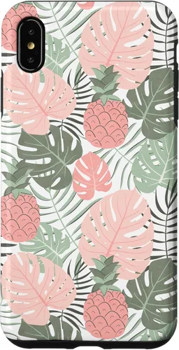 Vista 11 de Tropical Hawaiian Pineapple Pink Sage Colors Pattern Case for iPhone 17
