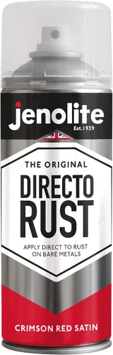 Vista 12 de JENOLITE Directorust - Pintura en aerosol satinada NEGRO 13.52 fl oz Pintura en aerosol semibrillante Superficies de madera, metal