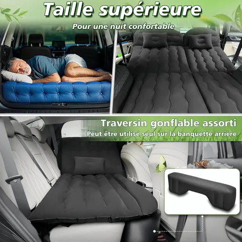 Vista 2 de Car Air Mattress Compatible with SUV Inflatable Car Back Seat Bed Portable Car Sleeping Air Mattress for Rear Seat Trunk Camping Travel
