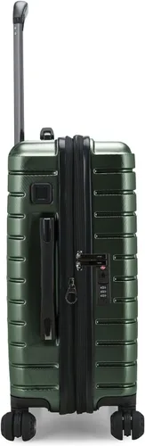 Vista 3 de Traveler's Choice Archer - Maleta de policarbonato de lado duro, Verde, Equipaje de mano, 21 pulg.