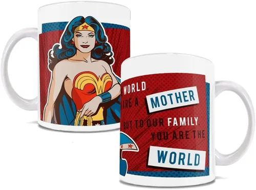 Vista 7 de Trend Setters Wonder Woman – Mamá – Con licencia oficial – Taza de cerámica blanca de 11 oz – Perfecto para regalar o coleccionar WMUG800